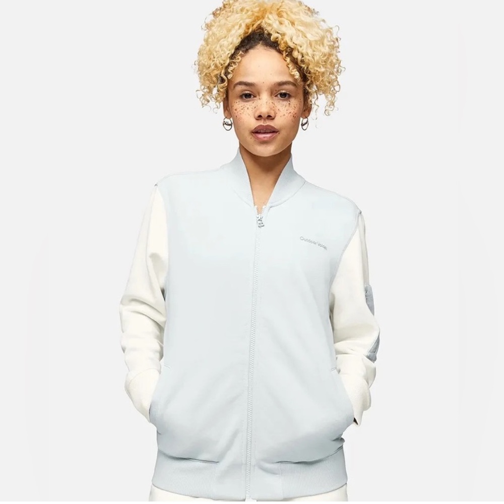 Outdoor Voices Pickup Bomber Jacket (S, Dove/Bone)